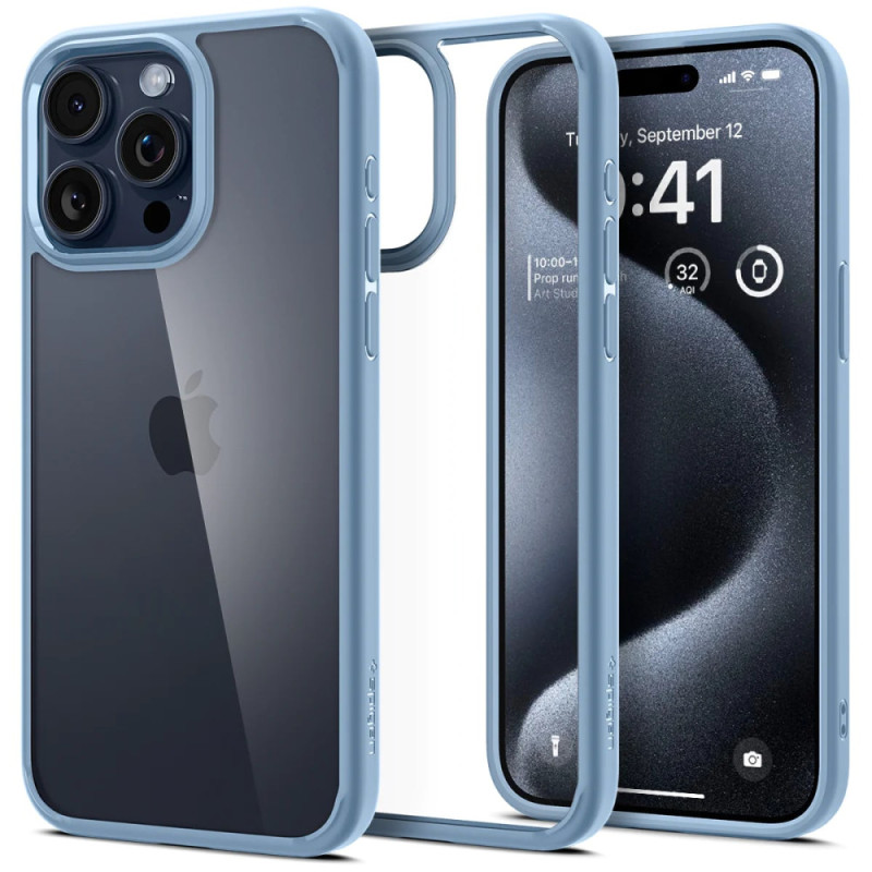 Spigen Чехол для Apple iPhone 15 Pro Max Ultra Hybrid, Sierra Blue (ACS06572)