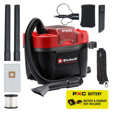 Einhell Professional cordless vacuum cleaner Einhell Professional TP-VC 18/10 Li BL 18V 130mbar 10l container wet/dry cleaning Dust Class L 3.05kg without battery and charger (2347155)