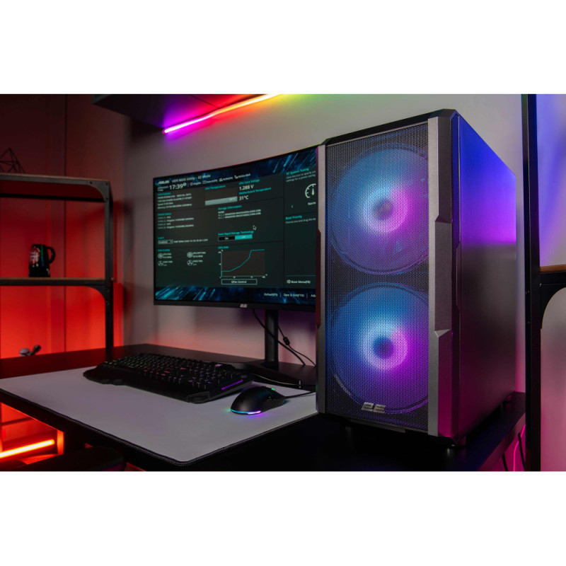 2E 2E PC Complex Gaming Intel i7-13700F, 32Gb, F1TB+F2TB, NVD4070TI-12, B660, 2E-GW05, 750W, FreeDos (2E-9655)