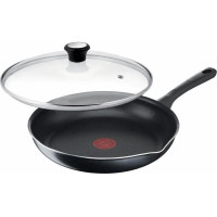 Tefal Day by Day pan with lid, 24cm, with lid, aluminum, bakelite, glass, black (B5580423UA)