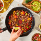 Tefal Day by Day pan with lid, 24cm, with lid, aluminum, bakelite, glass, black (B5580423UA)