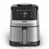 Tefal Мультипіч Easy Fry Silence, 1670Вт, чаша-5л, сенсорне керув., 10 програм, пластик, нерж. сталь-чорний (EY552DE0)