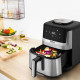 Tefal Мультипіч Easy Fry Silence, 1670Вт, чаша-5л, сенсорне керув., 10 програм, пластик, нерж. сталь-чорний (EY552DE0)