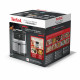 Tefal Мультипіч Easy Fry Silence, 1670Вт, чаша-5л, сенсорне керув., 10 програм, пластик, нерж. сталь-чорний (EY552DE0)