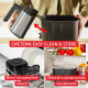Tefal Мультипіч Easy Fry Silence, 1670Вт, чаша-5л, сенсорне керув., 10 програм, пластик, нерж. сталь-чорний (EY552DE0)