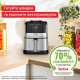 Tefal Мультипіч Easy Fry Silence, 1670Вт, чаша-5л, сенсорне керув., 10 програм, пластик, нерж. сталь-чорний (EY552DE0)