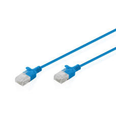 Digitus Патч-корд DIGITUS CAT 6 U-UTP Sliim, 0.3 м, AWG 32/7, Cu, LSZH, синій (DK-1618-003S-B)