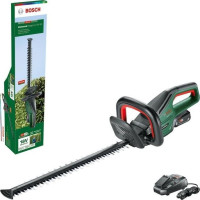Bosch battery-powered hedge trimmer UniversalHedgeCut 18V-50 18V Battery 1x2.5A h 50mm cutting step 20mm Spare part AL1830CV 2.6kg (0.600.849.K01)