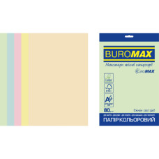 Бумага Buromax А4, 80g, PASTEL, 5colors, 20sh EUROMAX (BM.2721220E-99)