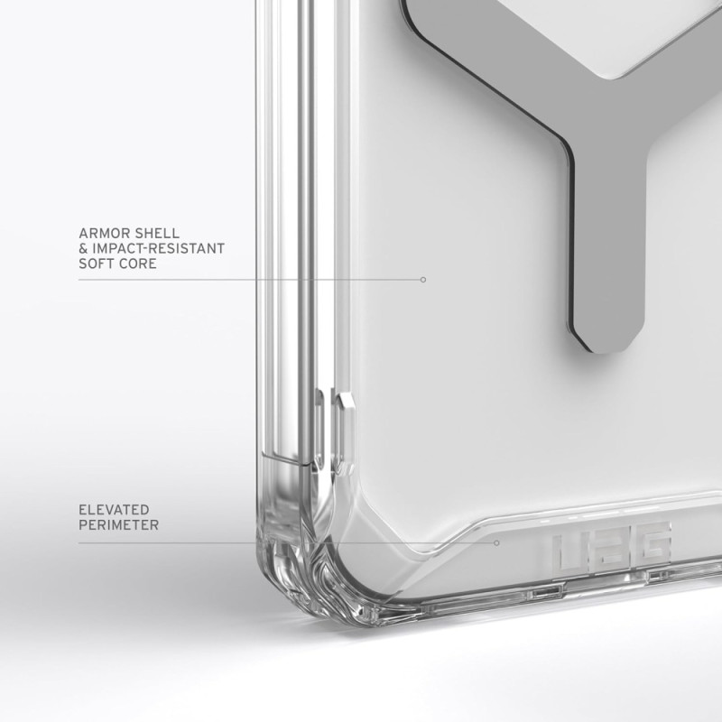 UAG Apple iPhone 15 Pro Plyo Magsafe, Ice/Silver