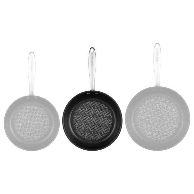 ARDESTO Fry pan Gemini Gazzo 26 cm, grey, stainless steel