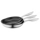 ARDESTO Fry pan Gemini Gazzo 26 cm, grey, stainless steel