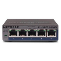 NETGEAR Коммутатор GS105E 5xGE, управляемый L2 (GS105E-200PES)