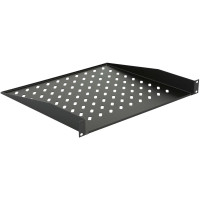 MIRSAN 1U 19  D=400MM RACK MOUNT SHELF BLACK (MR.RAK1U40.01)