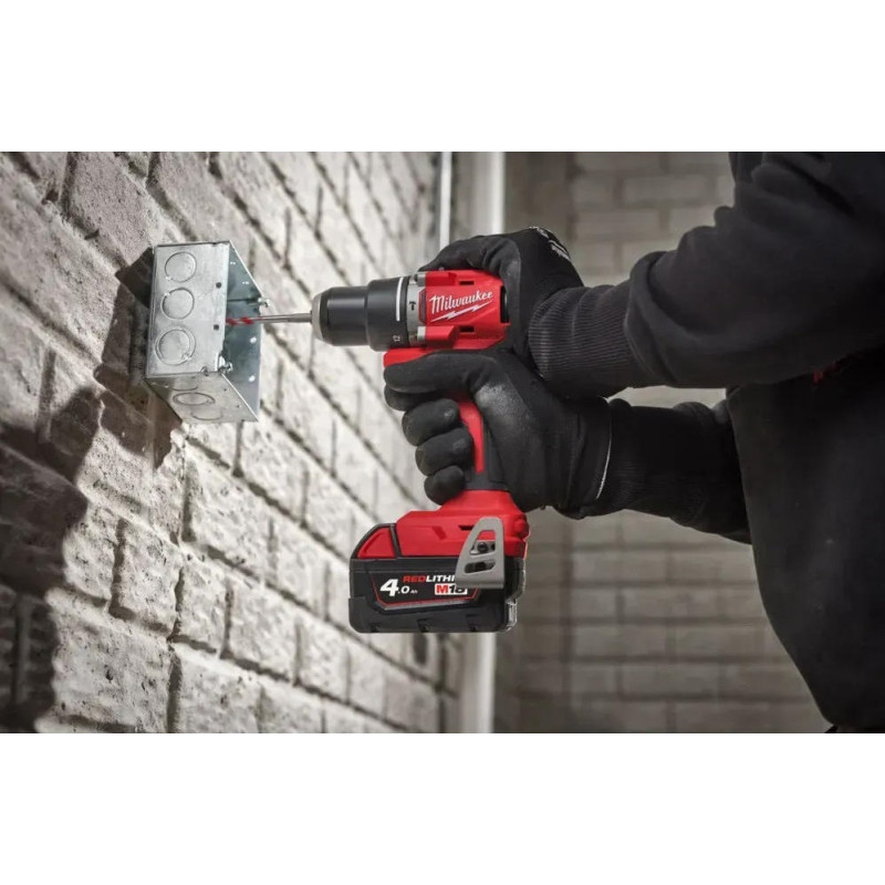 Milwaukee cordless drill/driver М18 BLPDRC-422С 18V 1x2A h 1x4A h 60Nm 500 1700 rpm Spare part M12-18C case 1.5 kg (4933492825)