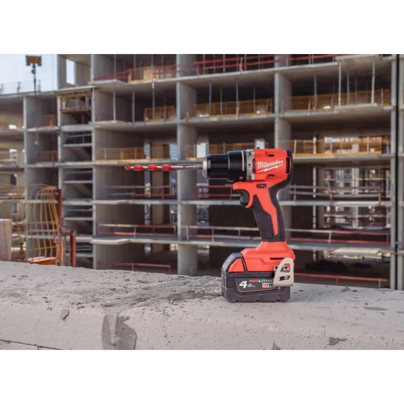 Milwaukee cordless drill/driver М18 BLPDRC-422С 18V 1x2A h 1x4A h 60Nm 500 1700 rpm Spare part M12-18C case 1.5 kg (4933492825)