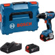 Bosch сordless drill-driver GSR 18V-65 18V 2x5A h 21 55Nm 0-550 0-2100rpm ZP GAL18V-40 1.06kg (0.601.9N3.203)