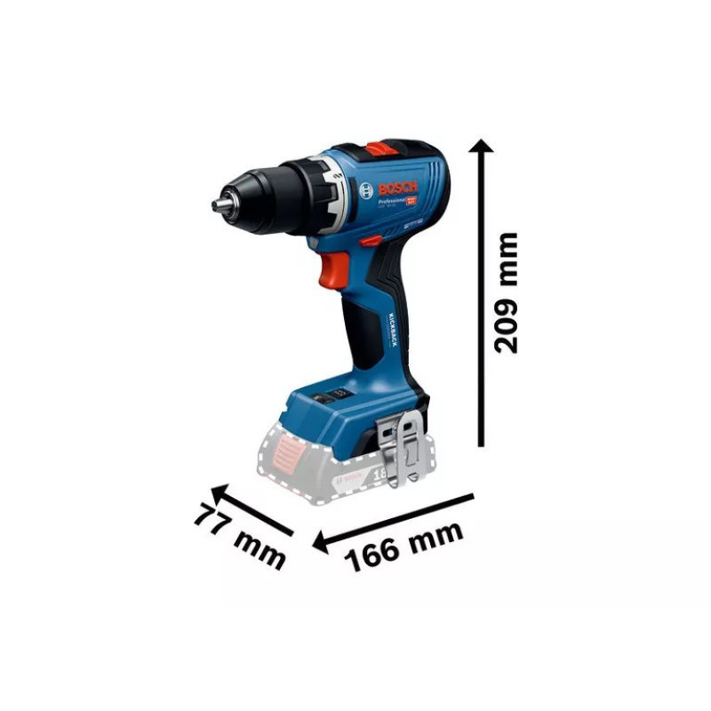 Bosch сordless drill-driver GSR 18V-65 18V 2x5A h 21 55Nm 0-550 0-2100rpm ZP GAL18V-40 1.06kg (0.601.9N3.203)