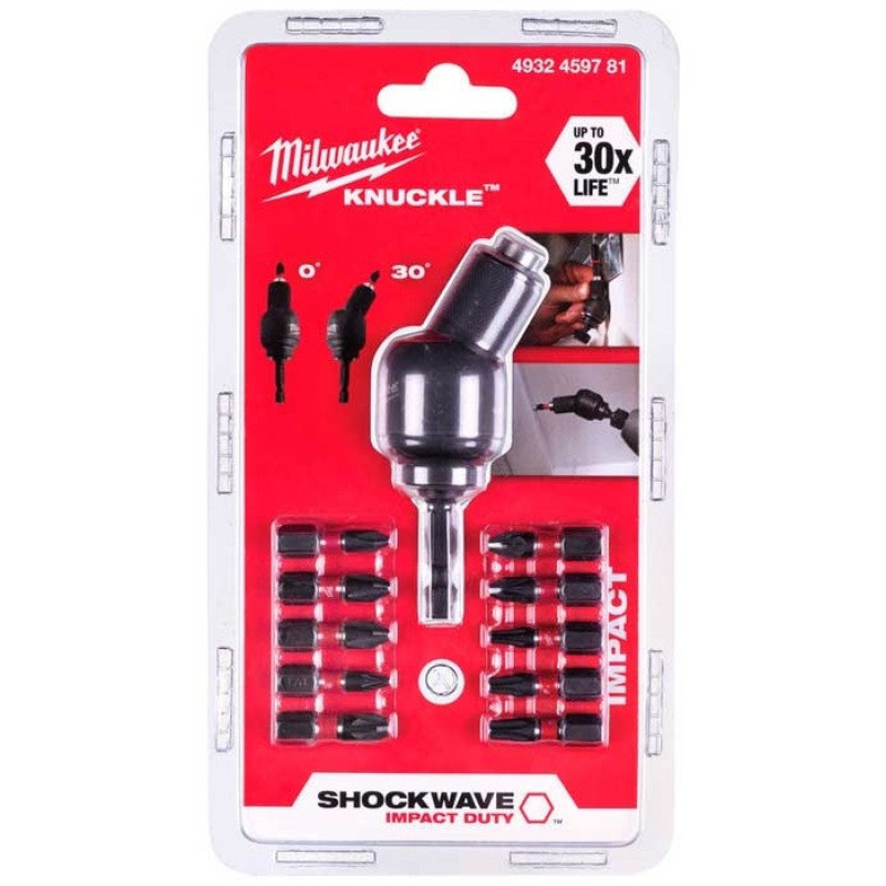 Milwaukee Набір біт з насадкою Knuckle, 1/4" 10шт (4932459781)