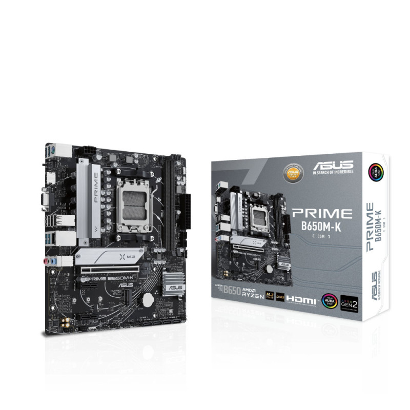 ASUS PRIME B650M-K sAM5 B650 2xDDR5 M.2 HDMI D-Sub mATX (90MB1F60-M0EAY0)