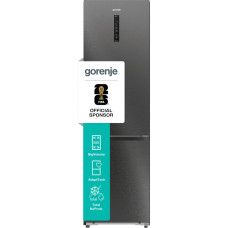 Gorenje Холодильник с нижн. мороз. камерой, 203х66х60см, 2 дв., 257(121)л, А+, Nonal NF, Зона св-ти, инвертор, Внешн.диспл, Wi-Fi, Черный (NRB620C81BX4WFE)