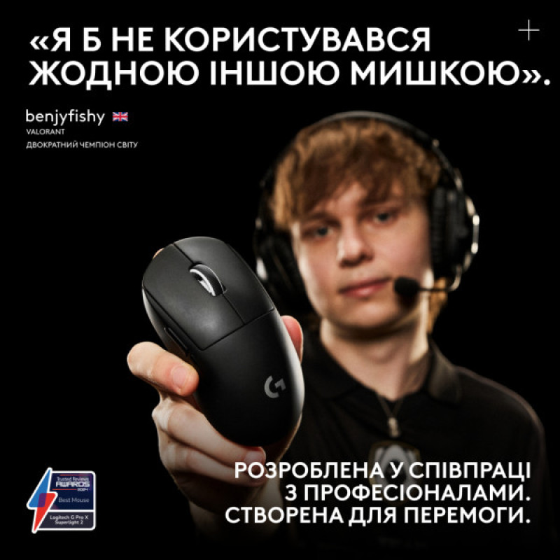 Мышка Logitech G Pro X Superlight 2 Lightspeed Wireless White (910-006638)