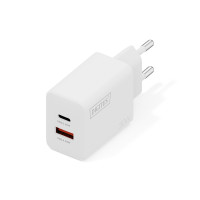 Digitus USB GaN Charger, 30W 1x USB-C, 1x USB-A, White (DA-10301)