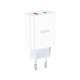Зарядное устройство HOCO C97A 1xUSB-C PD20W + 1xUSB QC3.0 White (6931474766076)