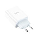 Зарядное устройство HOCO C97A 1xUSB-C PD20W + 1xUSB QC3.0 White (6931474766076)