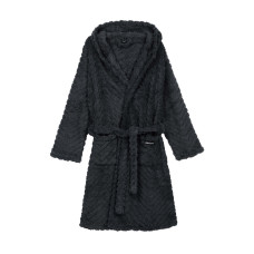 ARDESTO Халат жіночий ARDESTO Zigzag, розмір L/XL, 100% поліестер, сірий (ART2120LGL)