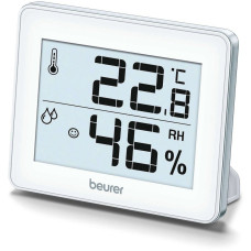 Beurer thermohygrometer, in measurement, temperature, humidity, time, CR2025х1, included, white (HM_16)