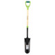 Verto Bayonet shovel, for seedlings, narrow, metal reinforcement, wood handle with two-component plastic handle (15G014)
