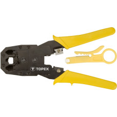 Topex Crimping pliers, for crimping ferrules 4P,6P,8P, wire cutters, 195mm (32D409)