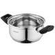 ARDESTO Casserole Gemini, glass lid, 2.0 l, stainless steel (AR3520G)