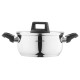 ARDESTO Casserole Gemini, glass lid, 2.0 l, stainless steel (AR3520G)