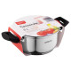 ARDESTO Casserole Gemini, glass lid, 2.0 l, stainless steel (AR3520G)