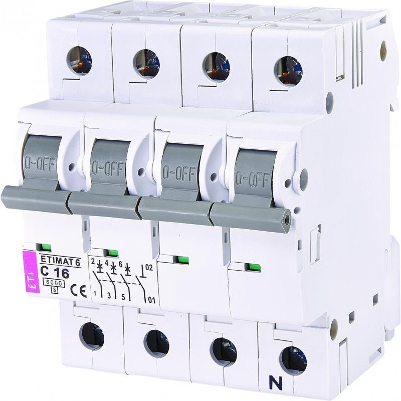 ETI ETIMAT 6 3p+N C 16А (6 kA) (2146516)