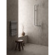 Deante Shower system Silia with mixer tap, shower - shower head, hand shower, handle - on a slide bar, brushed steel (NQS_F4XM)