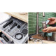 Bosch Мясорубка Bosch, 2100Вт, 3.5кг/мин, 2 решетки, насадка для колбас, кеббе, соковыжималка, пластик, черный (MFWS650B)