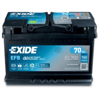 Exide Start-Stop EFB 12В 70А·год 760А R+ (EL700)