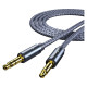 Кабель мультимедийный 3.5mm M to 3.5mm M 5.0m gray Essager (EYP35-DYD0G)
