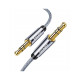 Кабель мультимедийный 3.5mm M to 3.5mm M 5.0m gray Essager (EYP35-DYD0G)