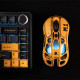 GravaStar Mouse GravaStar Mercury M1 Pro, magnesium alloy body, BT/WL/USB-A, RGB, Battle-Worn Yellow (GSM1PRO_YLW)
