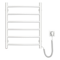 Navin electric towel warmer Camellia, 600x480x104mm, button, steel, white, right connection (12-007030-4860)