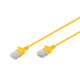 Digitus Патч-корд DIGITUS CAT 6 U-UTP Sliim, 0.5 м, AWG 32/7, Cu, LSZH, жовтий (DK-1618-005S-Y)