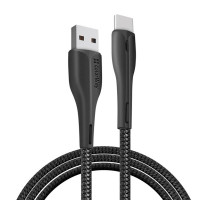 Дата кабель USB 2.0 AM to USB-C 1.0m led black ColorWay (CW-CBUC034-BK)