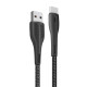 Дата кабель USB 2.0 AM to USB-C 1.0m led black ColorWay (CW-CBUC034-BK)