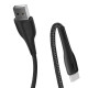 Дата кабель USB 2.0 AM to USB-C 1.0m led black ColorWay (CW-CBUC034-BK)