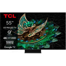 TCL Телевізор 55" MiniLED 4K 144Hz Smart Google TV Titan ONKYO sound (55C89B)