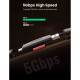 Считыватель флеш-карт Ugreen USB-C + USB to TF/SD 3.0 CM304 black (80191)